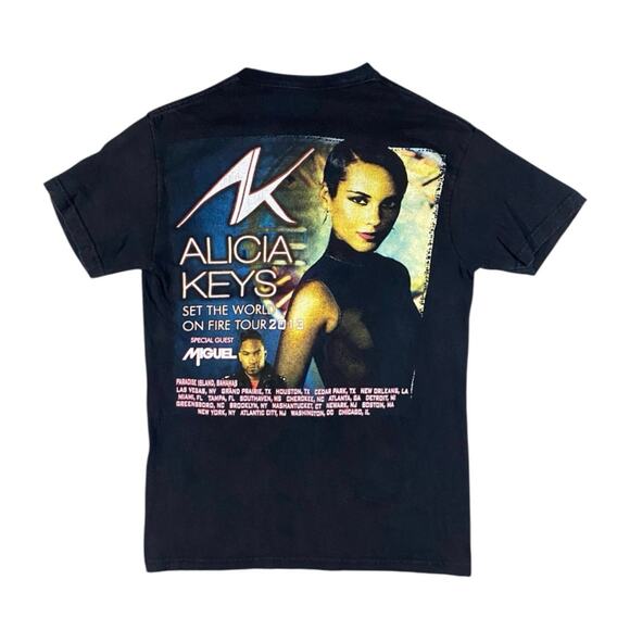 Retro Alicia Keys Set The World On Fire T-Shirt - S - Picture 4 of 5